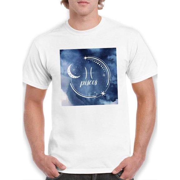 Watercolor Astrology Xii T-Shirt Men -Grace Popp Designs, Male Large