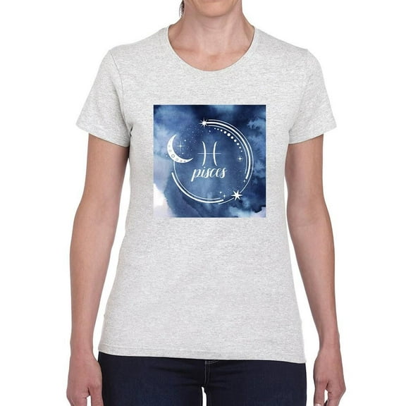 Watercolor Astrology Xii T-Shirt Women -Grace Popp Designs, Female XX-Large