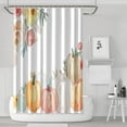 thumbnail image 1 of Watercolor Autumn Pumpkins Eucalyptus Leaves Shower Curtain,Washable Bathtub Curtains with Hooks Basic Polyester Fabric Curtains for Bathroom Bathtub Autumn Holiday, 1 of 5