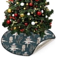 thumbnail image 1 of Watercolor Autumn Scarecrow Christmas Tree Mats Waterproof Tree Skirt, Xmas Tree Stand Tray Mat Floor Protector Pad for Holiday Party Decoration, 28.3", 1 of 6