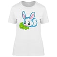 thumbnail image 1 of Rabbit Eating Cabbage Cartoon Tee Women's -Image by Shutterstock, 1 of 2