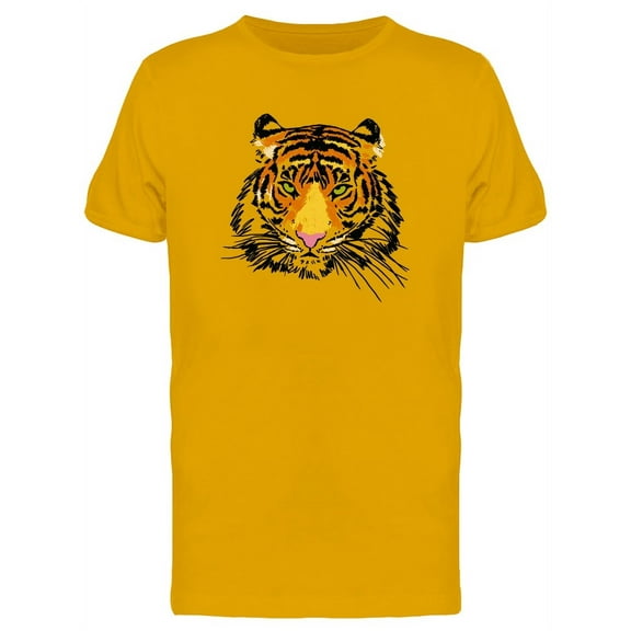 Watercolor Awesome Tiger T-Shirt Men -Image by Shutterstock, Male Medium