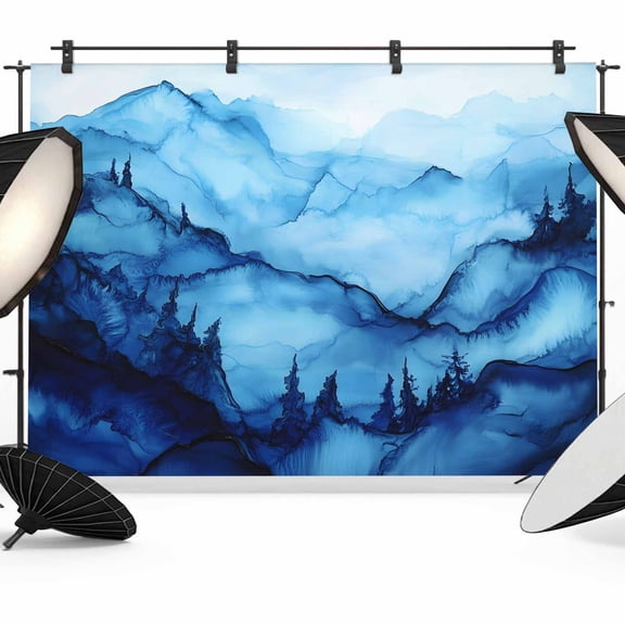 Watercolor Backdrop for Photography, Splicing Mystery Decoration Photo Backdrop Portrait Background Party Banner Photo Backgrounds for Studio Booth Props, 8x6ft