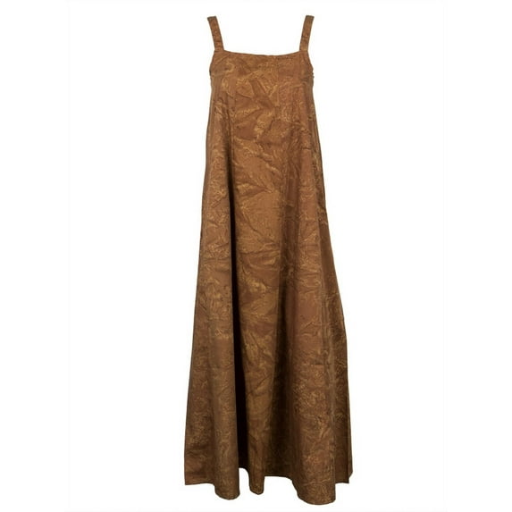 Watercolor Bali Batik Juniors Dress -Brown