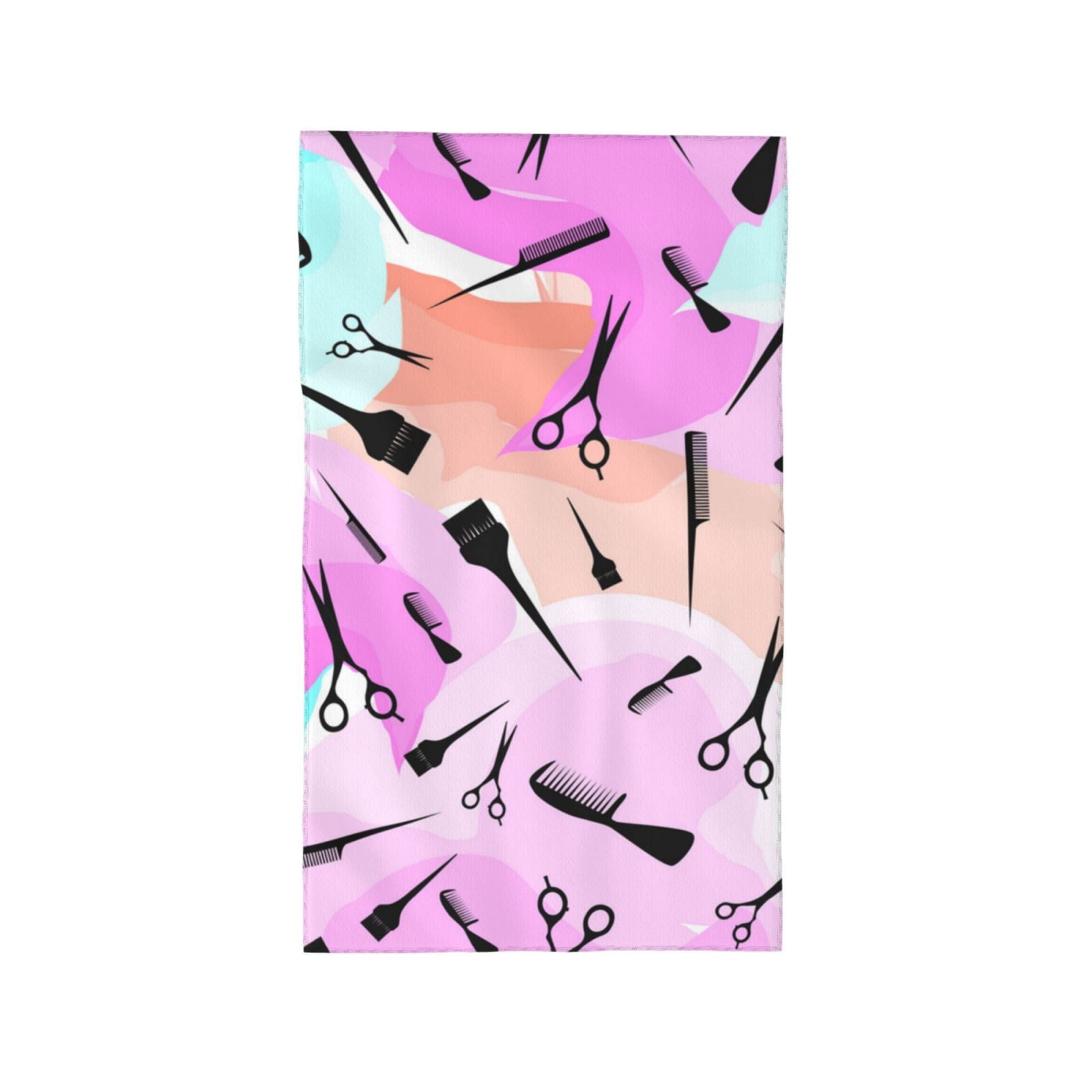 Watercolor Barbershop Barber Haircut 27.5" x 16" Ultra Soft Hand Towel, Face Wash Cloth for Bathroom, Gym, Travel, Pool