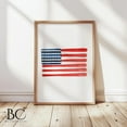 thumbnail image 1 of Watercolor Baseball Bat Art Print, American Flag Made From Baseball Bat Painting, Baseball Gift, Boys Baseball Room Decor, Sports Decor Wall Art, Modern Wall Decor, 24x36 UNFRAMED, 1 of 2