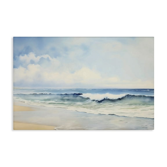Stupell Industries Watercolor Beach Serenity Canvas Wall Art, design by Creative Studio, 30 x 45