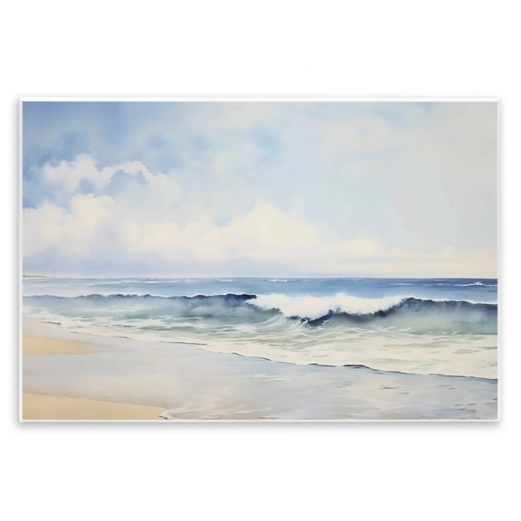 Stupell Industries Watercolor Beach Serenity Wall Plaque Art, design by Creative Studio, 13 x 19