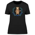 thumbnail image 1 of Watercolor Bear Holding Flower T-Shirt Women -Image by Shutterstock, Female Small, 1 of 2