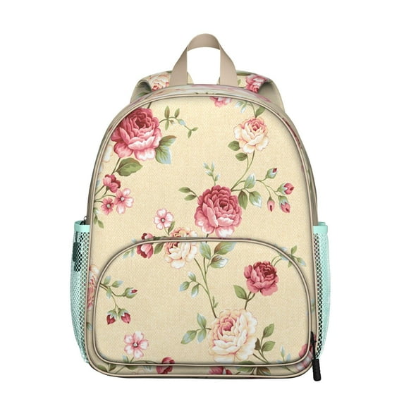 Watercolor Bee Artwork School Backpack - Spine-Friendly & Durable
