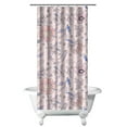 thumbnail image 1 of Watercolor Bee and Blossom Shower Curtain – Bright Botanical Design for Nature-Inspired Bathroom Decor, 36x72, 1 of 5