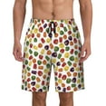 thumbnail image 1 of Watercolor Bell Pepper Pattern Men'S Beach Pants Quick Dry Short Swim Trunks With With Pockets And Mesh Lining Swimwear Beach Bathing Shorts Large, 1 of 1