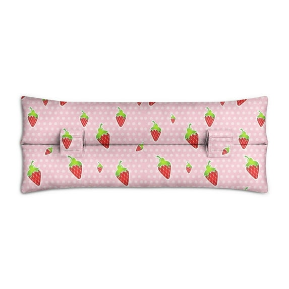 Watercolor Berry Seatbelt Pillow - Mastectomy Breast Cancer Recovery Cushion - Sweet Strawberry Design for Post-Surgery Comfort