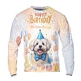 thumbnail image 1 of Watercolor Bichon Frise Happy Birthday Celebration Balloons Gift Party All Over Print 3D Sweatshirt Unisex Merch Bichons Dog Lovers Gifts Idea - 00028, 1 of 6