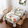 thumbnail image 1 of Watercolor Bird Table Cloth Waterproof Tablecloths, Modern Spring Branch Colorful Leaf Tablecloth Dining Table Cover for Kitchen Party Tabletop Outdoor, Rectangle Tablecloth 60x84 Inch, 1 of 9