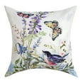 thumbnail image 1 of Watercolor Birds And Butterflies Climaweave Pillow 18" Indoor/Outdoor, 1 of 3