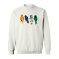 thumbnail image 1 of Watercolor Birds Design Sweatshirt Women -Image by Shutterstock, Female 3X-Large, 1 of 4