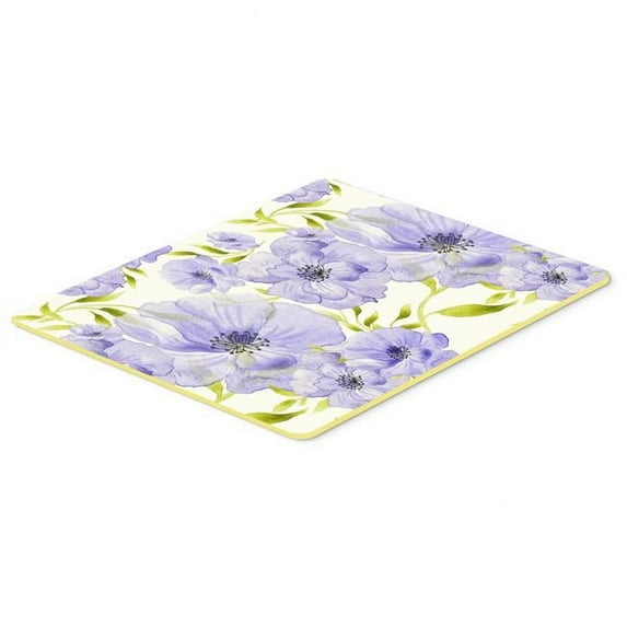 Watercolor Blue Flowers Kitchen or Bath Mat 24x36 BB7491JCMT
