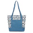 thumbnail image 1 of Watercolor Blue Rhombus-1 Print 100% Cotton Canvas Vintage Shoulder Bags WAS_13, 1 of 1