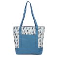 thumbnail image 1 of Watercolor Blue Rhombus-4 Print 100% Cotton Canvas Vintage Shoulder Bags WAS_13, 1 of 1