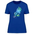 thumbnail image 1 of Watercolor Blue Tropical Fish T-Shirt Women -Image by Shutterstock, Female XX-Large, 1 of 2