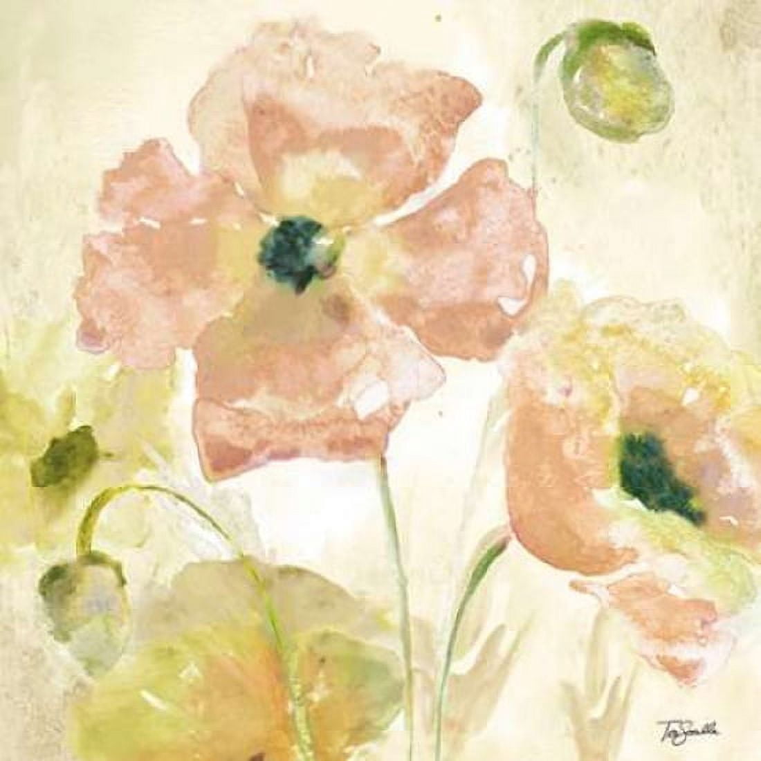 Watercolor Blush I Canvas Art - Tre Sorelle Studios (24 x 24)