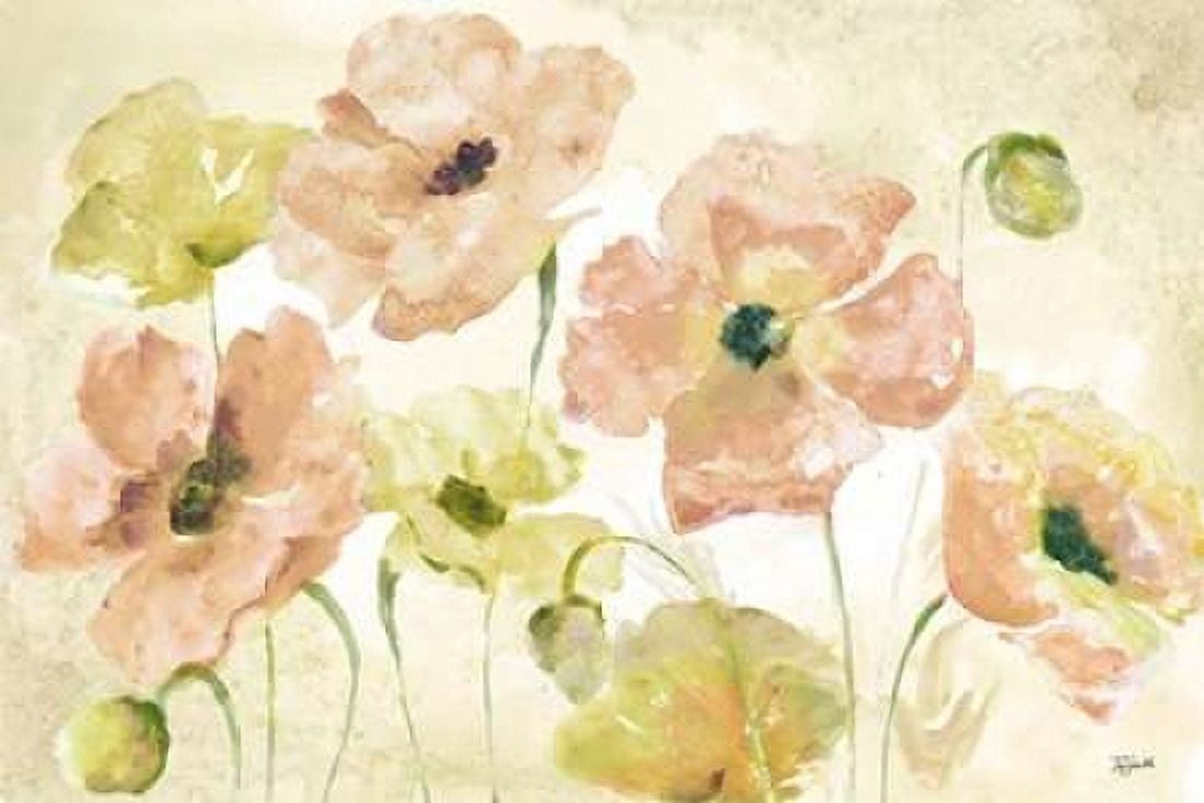 Watercolor Blush Landscape Canvas Art - Tre Sorelle Studios (12 x 18)