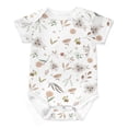 thumbnail image 1 of Watercolor Boho Floral Bodysuits for Boy Girl Retro Wildflowers Leaves Greenery Newborn Cotton Romper Short Sleeve Jumpsuit Outfits, 1 of 7