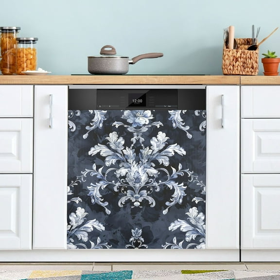 Watercolor Boho Vintage Trible Dishwasher Magnetic Covers Magnet Sticker Kitchen Decor Dishwasher Refrigerator Front Door Covers Decorative Magnetic 23" x 26"