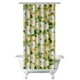 thumbnail image 1 of Watercolor Botanical Bee and Flower Curtain – Artistic Rustic Nature Look, 36x72 Inches, 1 of 5