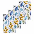 thumbnail image 1 of Watercolor Botanical Kitchen Dish Towels for Drying Dishes Set of 4, Blue Yellow Leaves Floral Plants Spring Waffle Weave Microfiber Hand Tea Bathroom Towels Quick Dry & Absorbent Towel 15.7x23.6, 1 of 7