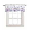 thumbnail image 1 of Watercolor Botanical Linen Curtain Valance for Bedroom/Bathroom/Kitchen/Office/Living/Dining Room Windows, Eucalyptus Leaves Flower Herb Rod Pocket Topper Decorative Cafe Drapes Panel 42"x18", 1 of 6