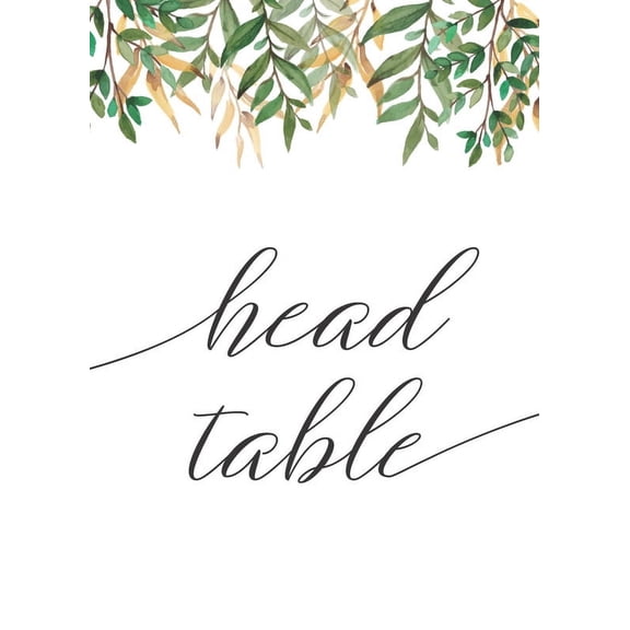 Watercolor Branch41 Pieces Wedding Table Numbers Cardss 1-40 Double Sided 4x6 inch Table Numbers for Wedding Reception/Party/Event