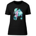 thumbnail image 1 of Watercolor Bright Iris T-Shirt Women -Image by Shutterstock, Female x-Large, 1 of 4