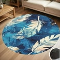 thumbnail image 1 of Watercolor Bright Plumage Round Carpet Living Room Bedroom Home Decoration Coffee Table Mat Lounge Rug Chair Mats, 1 of 5