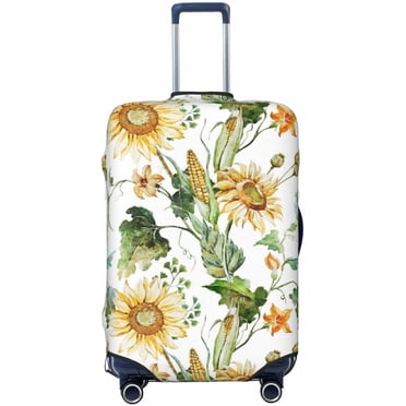 Red Hearts Print Luggage Cover Suitcase Protector Elastic Washable
