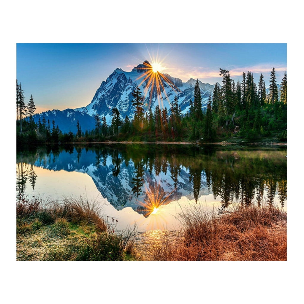 Watercolor Brushes Color by Numbers Mini Canvases Drawing Canvas 12 X