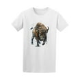 thumbnail image 1 of Watercolor Buffalo Bison T-Shirt Men -Image by Shutterstock, Male 3X-Large, 1 of 2