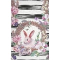 thumbnail image 1 of Watercolor Bunny Flower Wreath Kitchen Tea Towels Set of 1 Absorbent Hand Dish Towels, Spring Easter Dishcloths Lint-Free 18x28 Inch Fast Drying for Cooking Baking Home Clean, 1 of 6