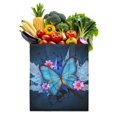 thumbnail image 1 of Watercolor Butterfly Floral Canvas Tote Bag – Romantic Nature-Inspired Reusable Cotton Shopping Bag with Artistic Fantasy Garden & Starry Sky Design for Women, Teens, Aesthetic Gift Lovers, 1 of 7