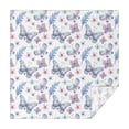 thumbnail image 1 of Watercolor Butterfly Flower Leaf White Pattern Square Tablecloth,Waterproof Square Table Cover,Wipeable Spillproof Washable Table Cover for Home Kitchen Party Decor 60"x60"(152x152cm), 1 of 6