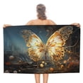 thumbnail image 1 of Watercolor Butterfly Ultra Fine Fiber Beach Towels for Travel And Quick Drying Absorbent Towels for Swimming, 1 of 7