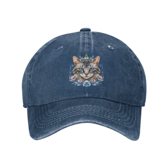 Watercolor Cat Baseball Caps for Men Women Adjustable Casual Trucker Hats for Fishing Outdoor Activities Fashion Hats