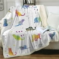 thumbnail image 1 of Watercolor Cat Fleece Throw Blanket for Girls Kids Soft Cute Pet Pattern Sherpa Blanket for Bed Couch Warm Cat Lover, Twin(60"X80"), 1 of 6
