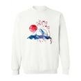 thumbnail image 1 of Watercolor Cherry Blossom . Sweatshirt Women -Image by Shutterstock, Female Medium, 1 of 4