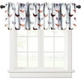 thumbnail image 1 of Watercolor Chicken Curtains Valance Colorful Farmhouse Rooster Hen Animals Grass Curtain Valance for Living Room Bedroom Kitchen Decor 54"x18", 1 of 5
