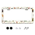 thumbnail image 1 of Watercolor Chicken Floral License Plate Frames for Women Men Car Plate Holder Cover Metal Tag Aluminum Car Accessories Front Rear Plate Decor, 1 of 6