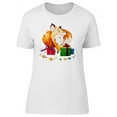 thumbnail image 1 of Watercolor Christmas Fox Gifts T-Shirt Women -Image by Shutterstock, Female x-Large, 1 of 2