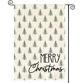 thumbnail image 1 of Watercolor Christmas Tree Merry Christmas Garden Flag 12x18 Inch Double Sided Outside, Festive Holiday Yard Outdoor Decorative Flag, 1 of 7