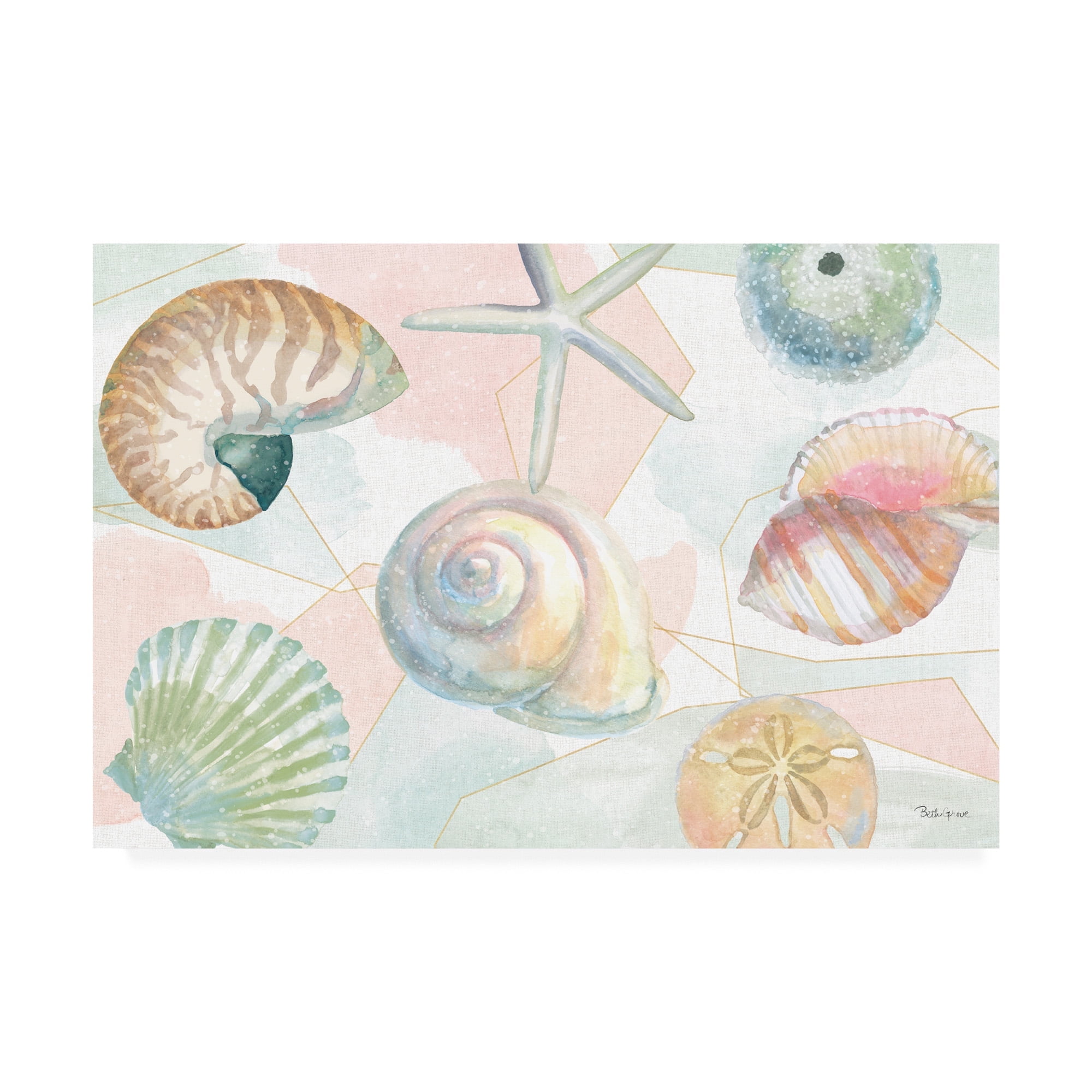 Watercolor Coast IV' Canvas Art by Beth Grove